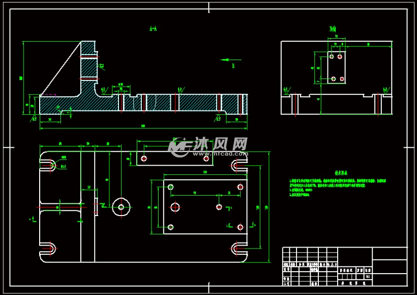 夹具体零件图