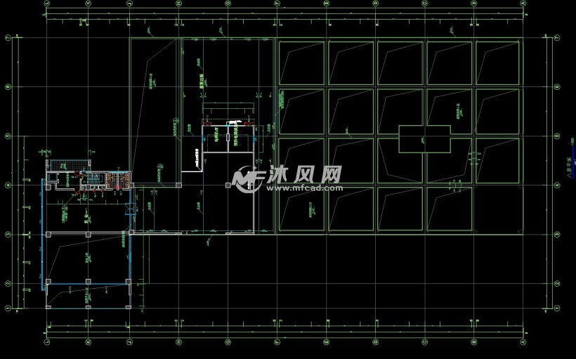 某物流中心大型仓库CAD建筑施工设计图纸