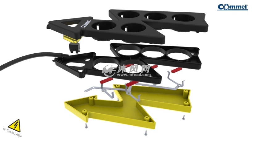 排线插座设计模型 - solidworks生活用品类模型