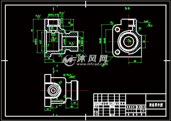 (球阀阀体)阀体零件的铣上端面夹具设计 - 工艺工装夹具设计方案 - 沐风图纸