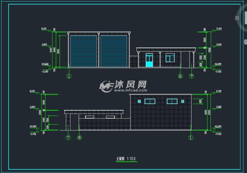 垃圾中转站简易施工设计图 其他图纸 沐风图纸