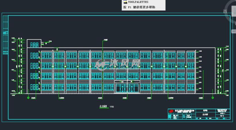 四层学校教学楼施工设计图