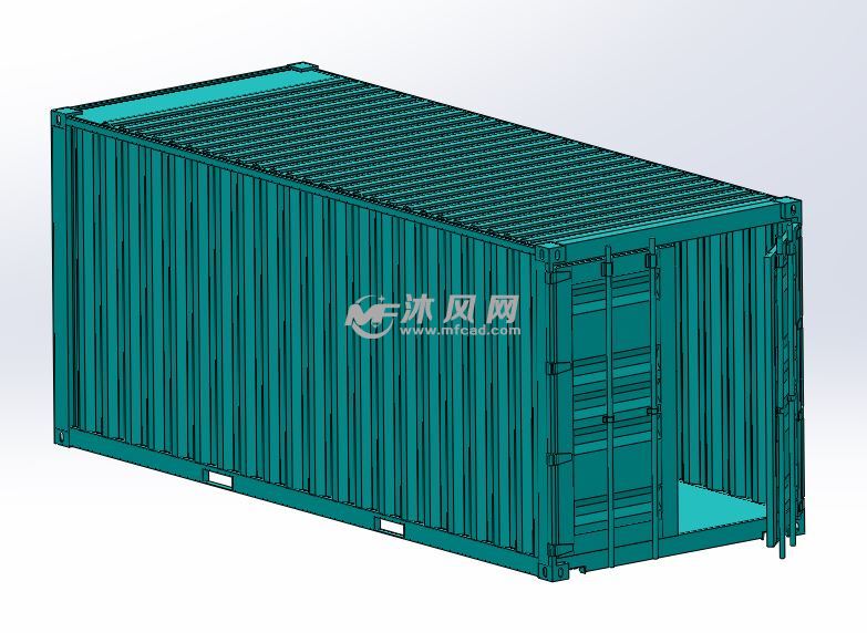 6m集装箱 - solidworks机械设备模型下载