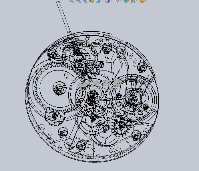 详解的手表机芯设计模型