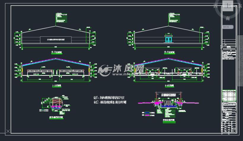 奶牛场挤奶车间建筑设计图