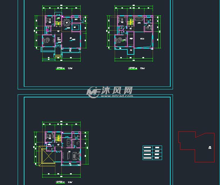 三层别墅坡别墅屋顶建筑施工设计图14x11-A海南临高县别墅图片