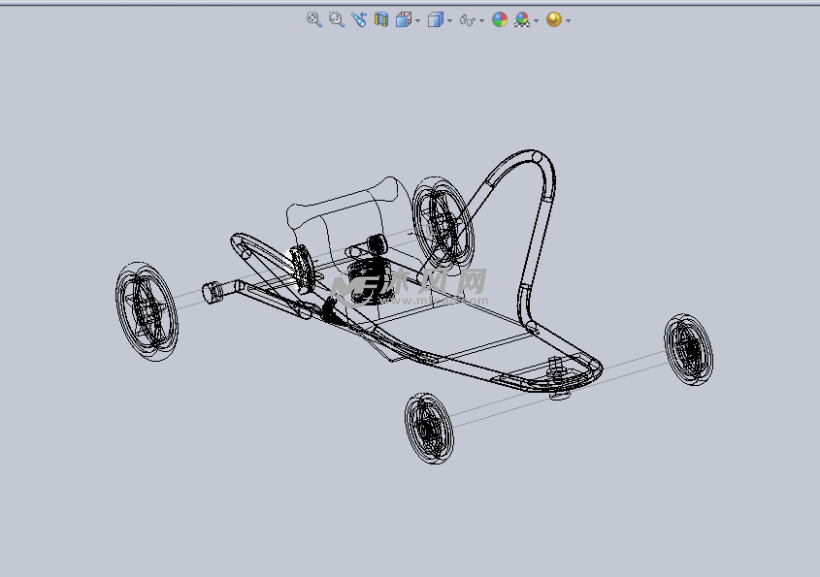 卡丁车概念框架结构设计模型
