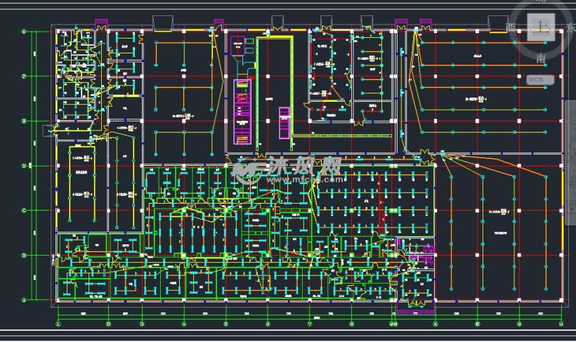 气设计方案图制药厂车间 - AutoCAD工业建筑电