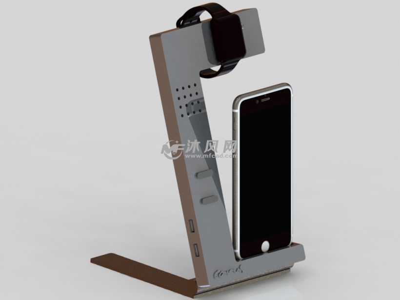 理念型手机站充电器设计模型 - solidworks生活