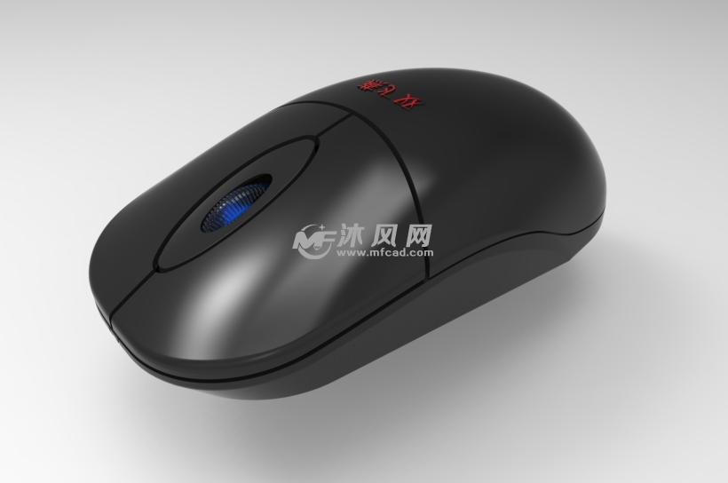 双飞燕光电鼠标 - ProE电脑周边类模型下载