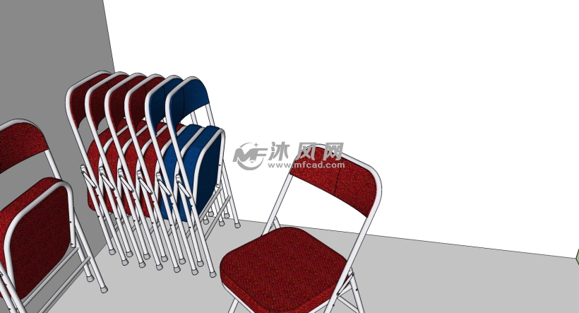 大会议室折叠椅模型