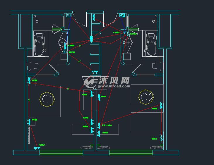 福润祥宾馆客房照明插座配电工程