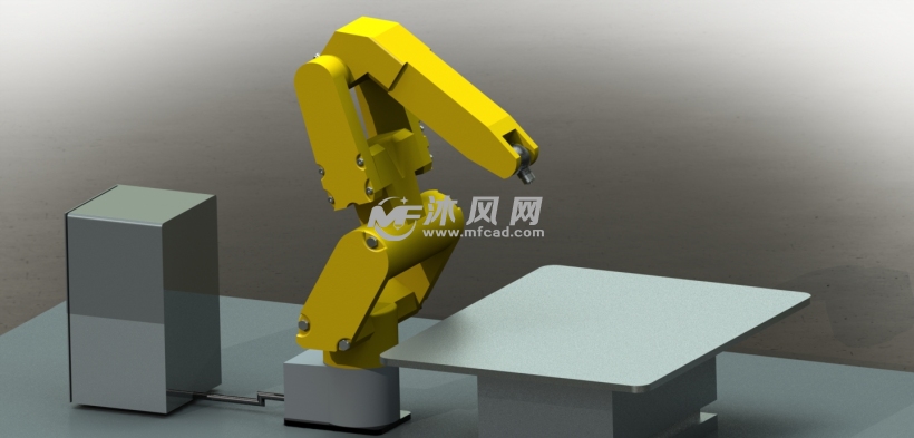 法兰克6轴系统的机器人设计模型 - solidworks机