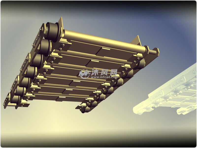 链传动的输送带设计模型 - solidworks生活用品类模型下载 - 沐风图纸