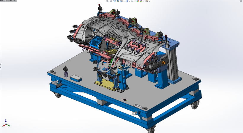 汽车仪表盘夹具检具设计(solidworks2014)