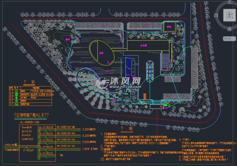 小区景观照明小区规划平面图