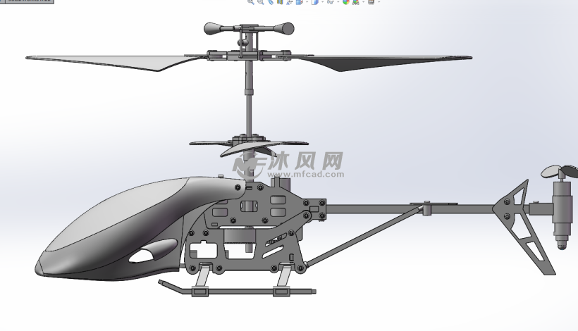 双旋翼直升飞机设计模型
