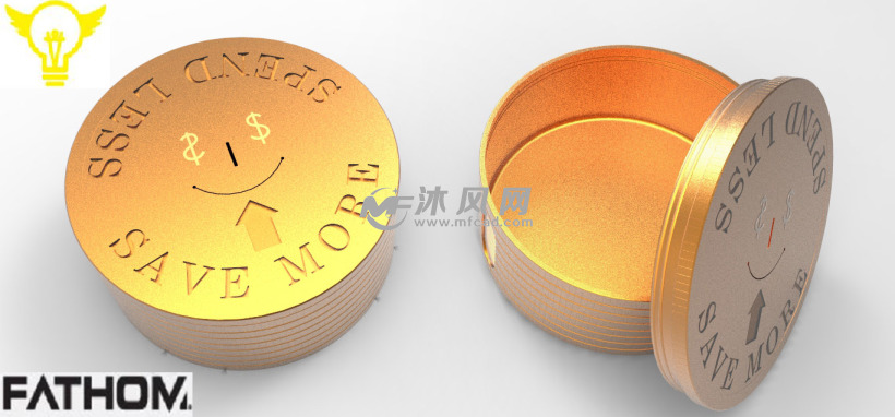 模型款式的存钱盒生活儿童-solidworks设计用概念秋款尾货图片