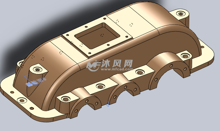 二级展开式齿轮减速器sw模型