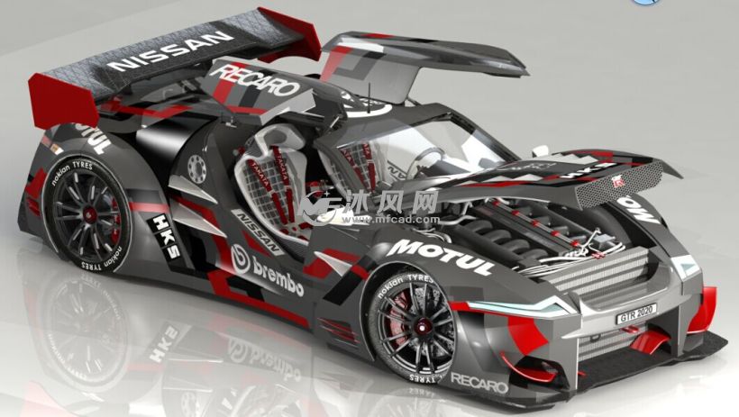 日产2020款GTR跑车 - solidworks交通工具模型下载 - 沐风图纸 日产2020款GTR跑车 - solidworks交通工具模型下载 - 沐风图纸