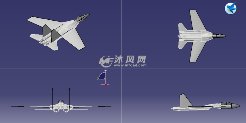 歼11战斗机 - catia军工用品模型