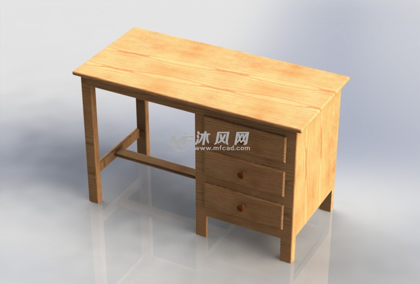 长方形桌子设计模型 - solidworks生活用品类模