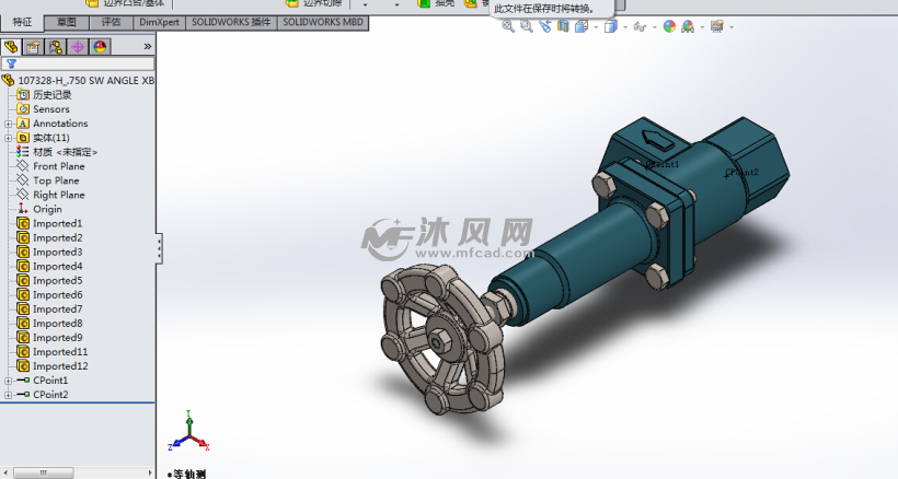 各种型号的安全阀门库设计模型 - solidworks阀