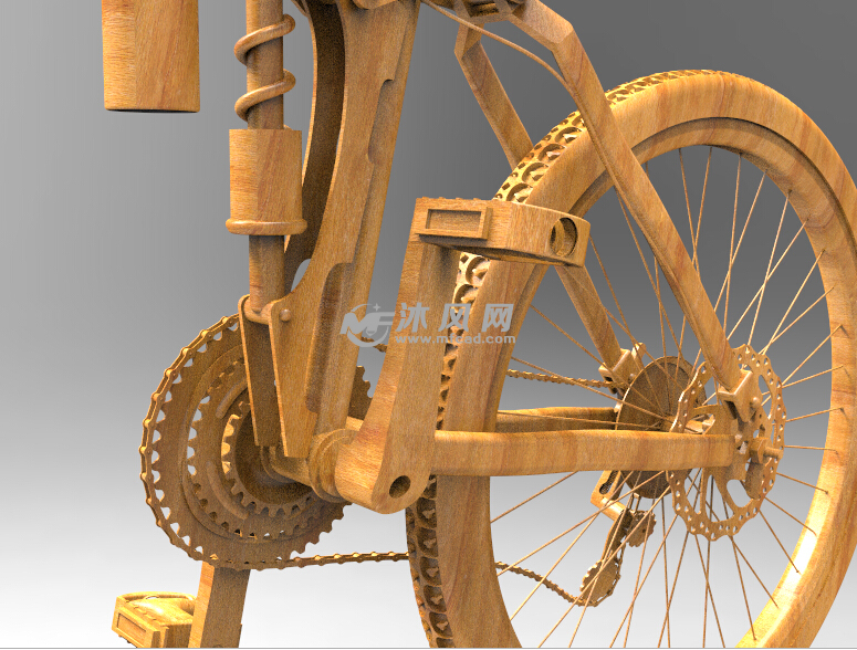 山地自行车一比一ug建模 - UG交通工具类模型