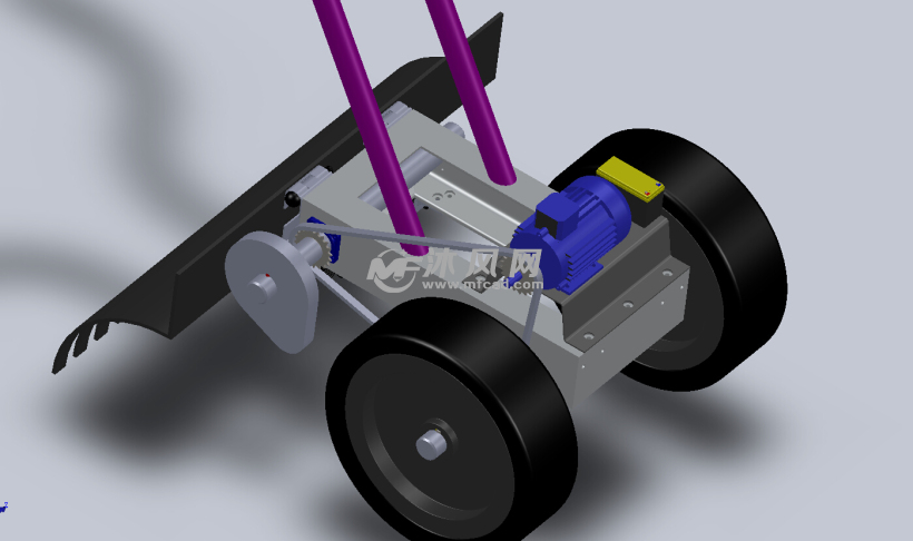 创意设计之小型电动拖拉机设计模型 - solidwo