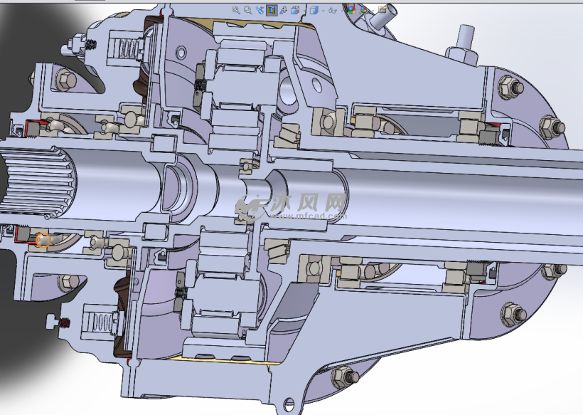 直升机的行星齿轮箱所有零部件设计 - solidwo