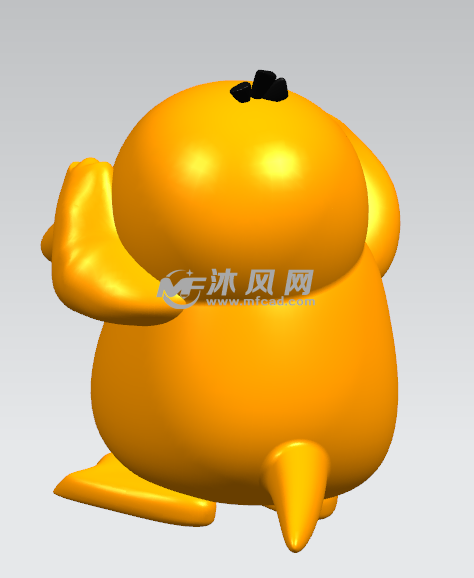 ug创意塑形可达鸭三维建模 - UG玩具公仔类模