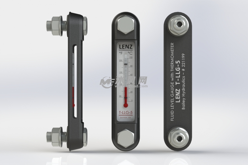 工业温度计 - solidworks小五金模型下载