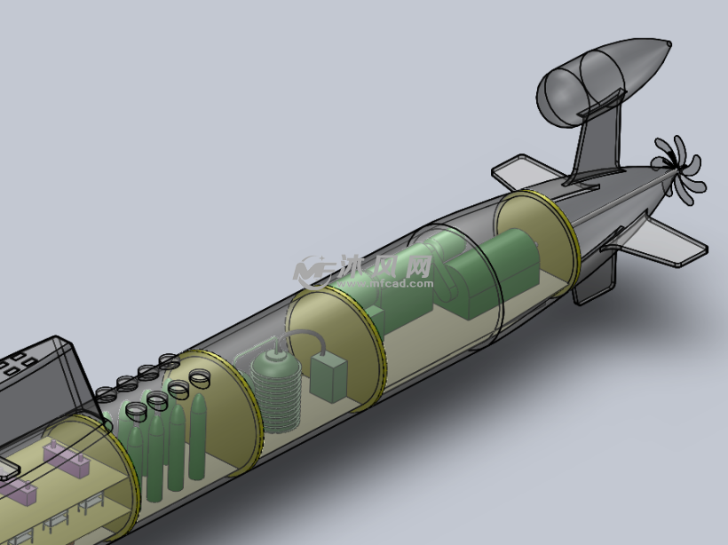 印度atv核潜艇(含内部结构,1:25比例,solidworks2010绘制)