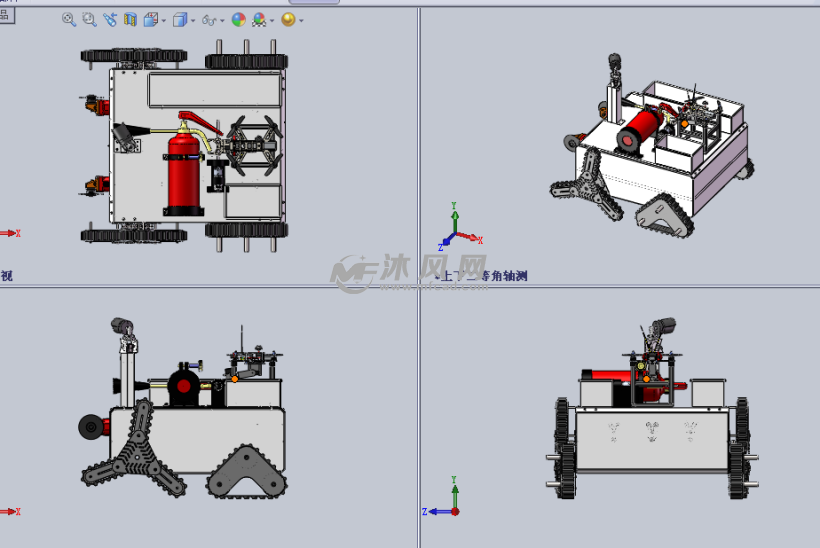 月球探测机器人设计模型 - solidworks机械设备模型下载 - 沐风图纸