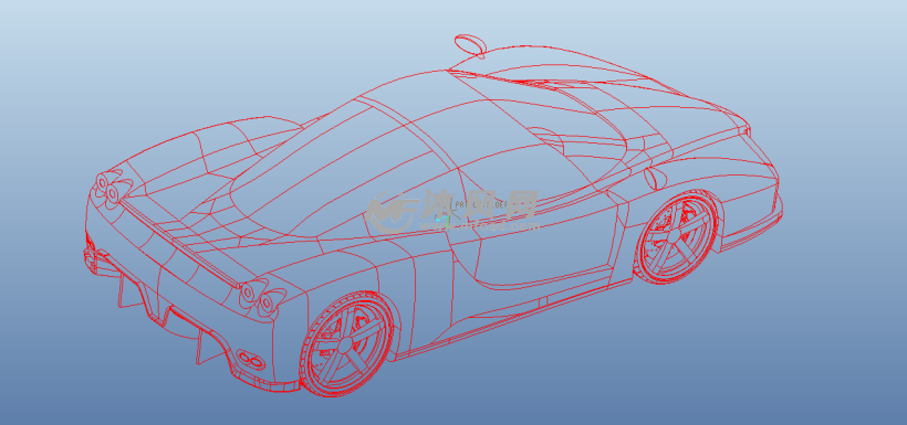 ferrari enzo 跑车三维模型 - ProE交通工具类模