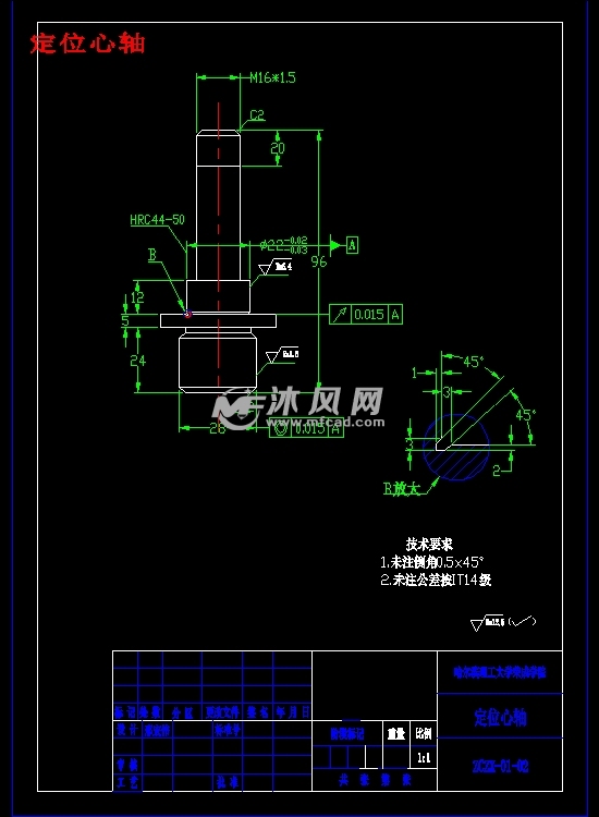 定位心轴