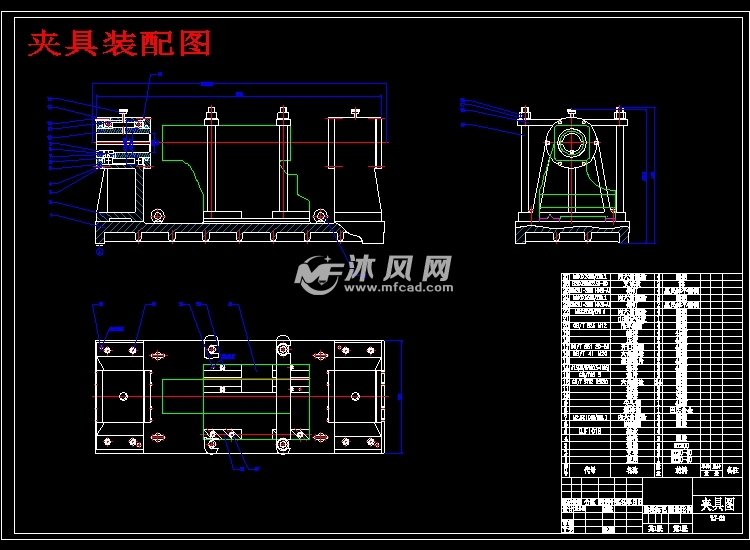 尾架体零件加工工艺及设计镗Φ75孔的镗床夹具【含说明书 cad图 工艺