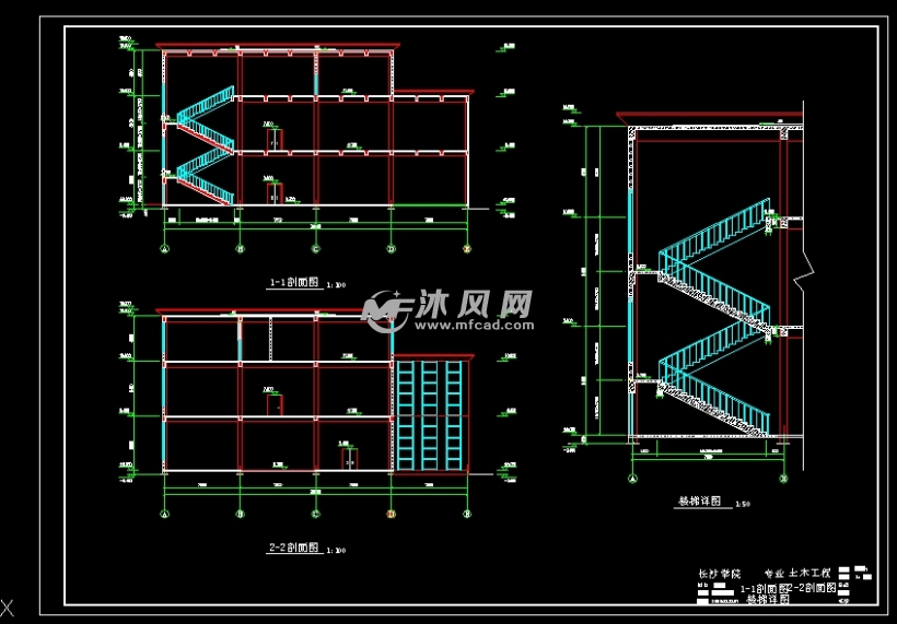 某3层百货商场全套设计(含计算书,建筑图,结构