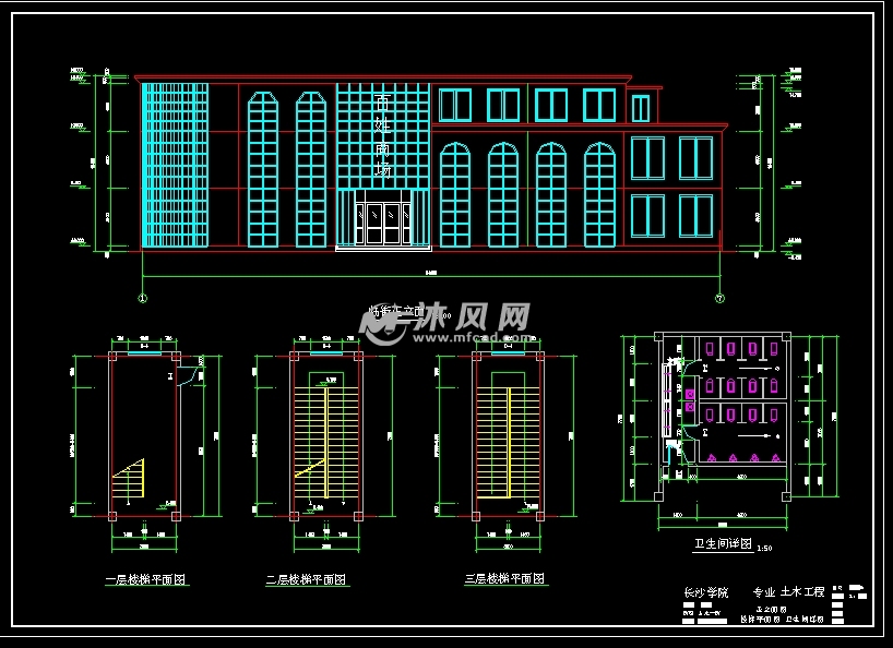 某3层百货商场全套设计(含计算书,建筑图,结构