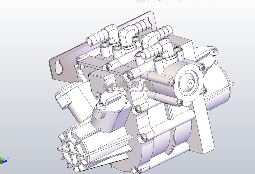 白利糖度泵设计模型 - solidworks机械设备模型