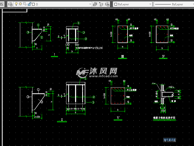 钢牛腿通用CAD图 - AutoCAD其他详图∕图库