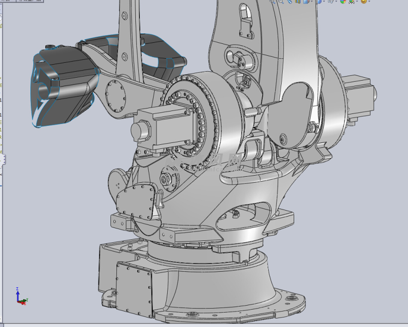 六轴工业机器人sw设计模型 solidworks机械设备模型下载 沐风图纸