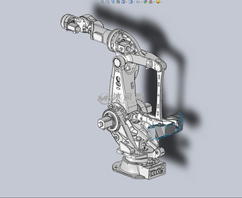 六轴工业机器人SW设计模型 - solidworks机械