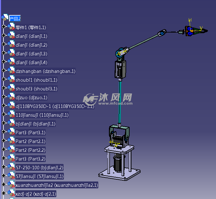 DIY机械手 - catia机械设备