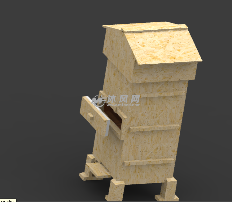 三层楼结构的蜂箱设计模型 - solidworks生活用