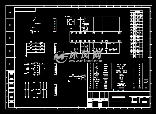 低压柜二路进线自投自复原理图 - AutoCAD电气
