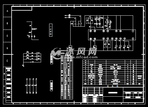 低压柜二路进线自投自复原理图 - AutoCAD电气