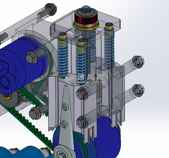 冲床高速自动送料机送料机构 - solidworks机械