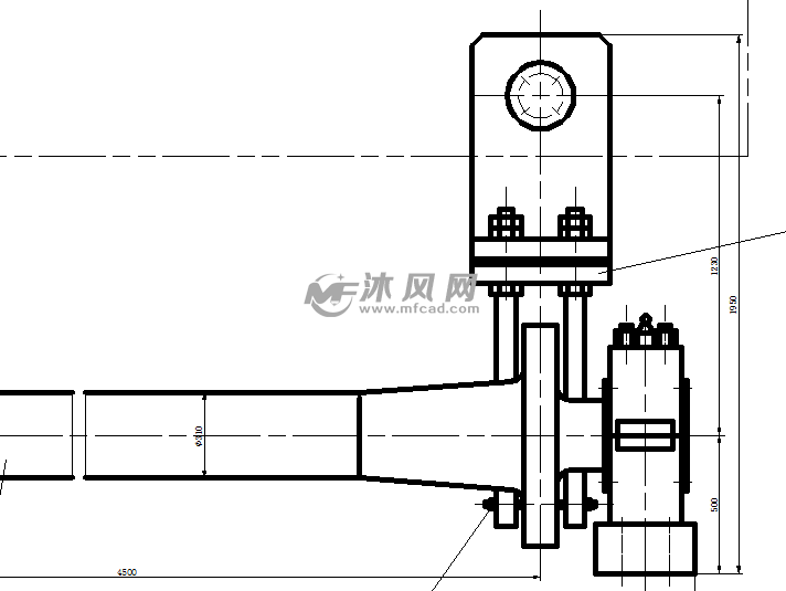 扭力杆缓冲止动装置局部2