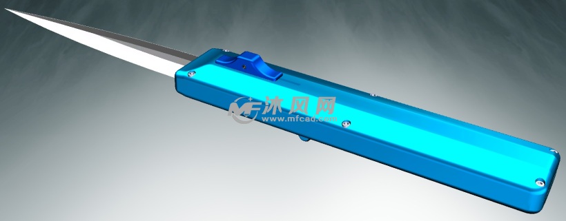 自动收缩结构的弹簧刀设计模型 - solidworks生